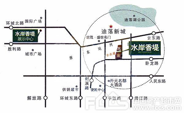 绍兴星源水岸香堤地理位置图